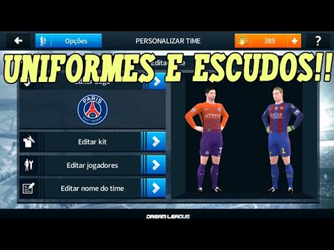 Como colocar kits e logos no Dream league soccer 18 (Uniformes e escudos)!!