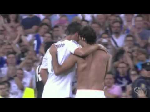 Raul Gives T-Shirt Num 7 to Cristiano Ronaldo ~ Real Madrid 5-0 Al Sadd Aug,23.2013