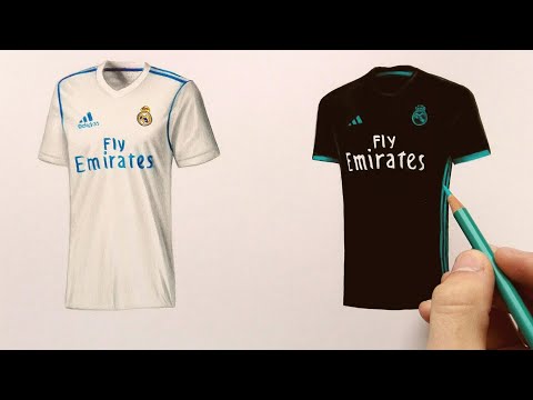 How to draw Real Madrid t-shirt (2018)