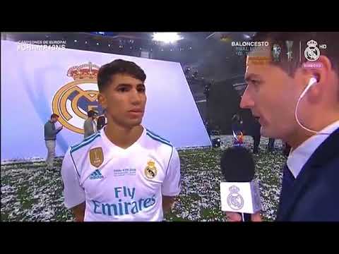 13 Champions del Madrid-Achraf Hakimi en Real Madrid 2018