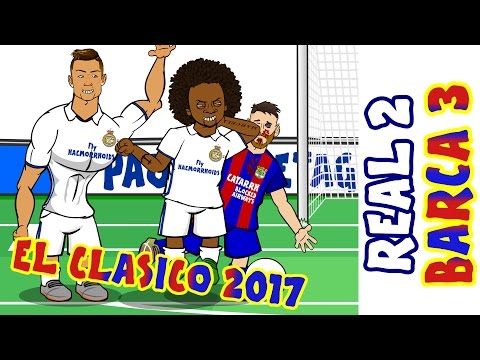 2-3! ?THE SHAPE OF MESSI?! Real Madrid vs Barcelona (El Clasico 2017  Parody Goals and Highlights)