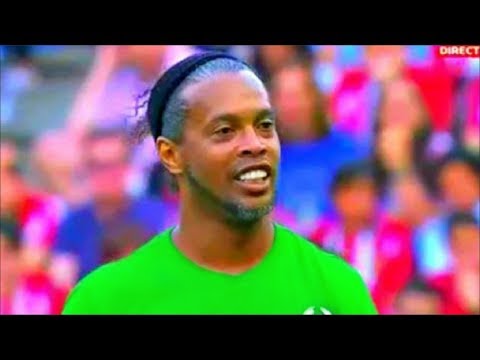 Atletico Madrid vs world legends ⚽️ RONALDINHO ⚽️ Atletico Madrid vs Leyendas del futbol