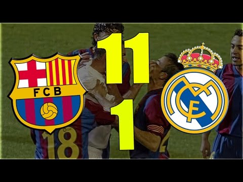 حقيقة فوز ريال مدريد على برشلونة 11-1 وخسارته 15-1 في كلاسيكو الأرض !