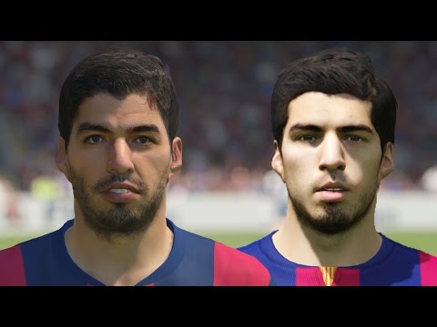 FIFA 15 vs PES 2015 Head to Head Faces – Barcelona