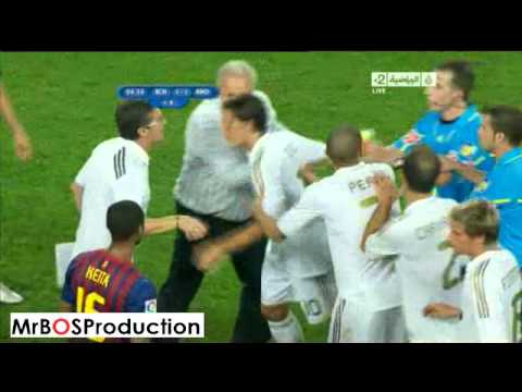 Big Fight Between ( Barcelona vs Real Madrid ) Players (HQ)
