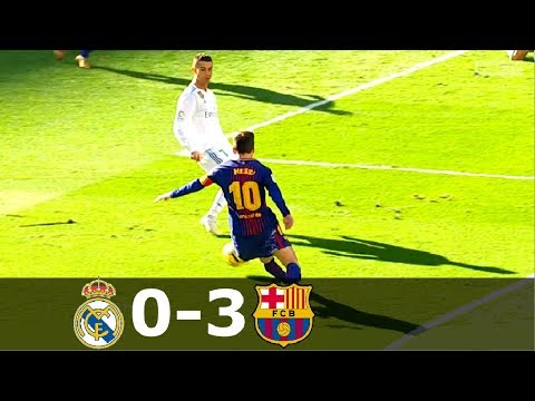 Real Madrid vs Barcelona 0-3 – La Liga 2017/2018 – Full Highlgihts (English Commentary) HD 1080i