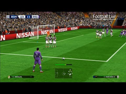 PES 2017 | Juventus vs Real Madrid | 2 Free Kick Goal C.Ronaldo | Final UEFA Champions League (UCL)