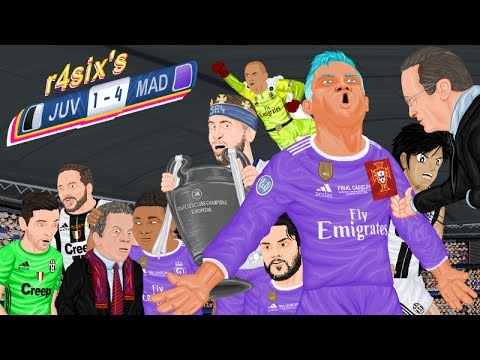 Parodia animada del Juventus 1-4 Real Madrid de la Final de Champions 2017