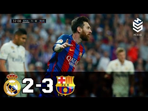 Real Madrid vs Barcelona 2-3 ● All Goals and Full Highlights ● English Commentary ● 23-04-2017 HD