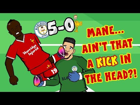 ?MANE RED CARD? Man City vs Liverpool 5-0 (Parody Goals Highlights 2017)