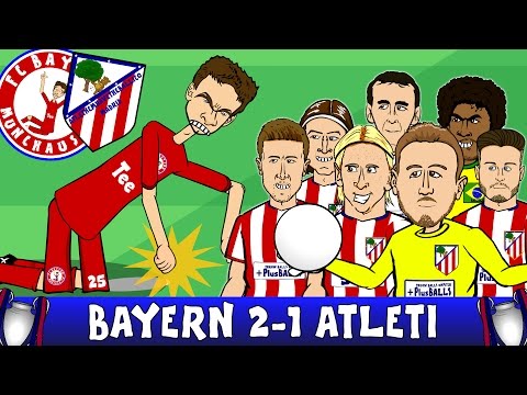 Bayern Munich vs Atletico Madrid 2-1 (UEFA Champions League Semi-Final 2016 2nd Leg 15-16 Parody)