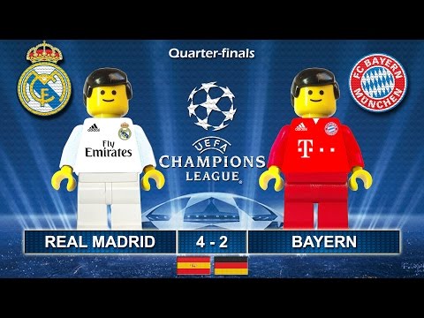 Real Madrid vs Bayern 4-2 • Champions League 2017 (18/04/2017) goals highlights Lego Football