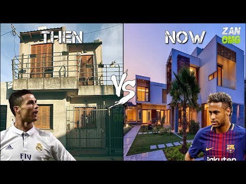 FC Barcelona vs Real Madrid Players Houses | Then & Now | Ft. Messi, Ronaldo, Neymar…etc