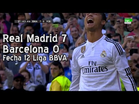 Real Madrid 7 Barcelona 0 – Liga BBVA Fecha 12 (Parodia)