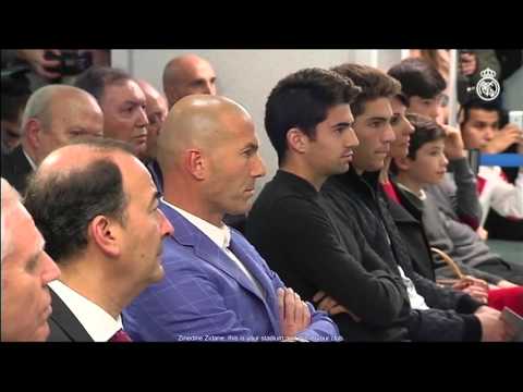 Florentino Pérez presents Zinedine Zidane as the new Real Madrid coach