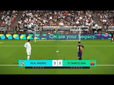 REAL MADRID vs FC BARCELONA | Penalty Shootout | PES 2018 Gameplay PC