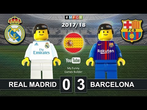 Real Madrid vs Barcelona 0-3 • El Clasico • LaLiga 2018 (23/12/2017) ElClasico Lego Football