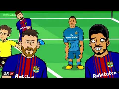 Parodia del clasico Barcelona vs Real Madrid 1 – 3