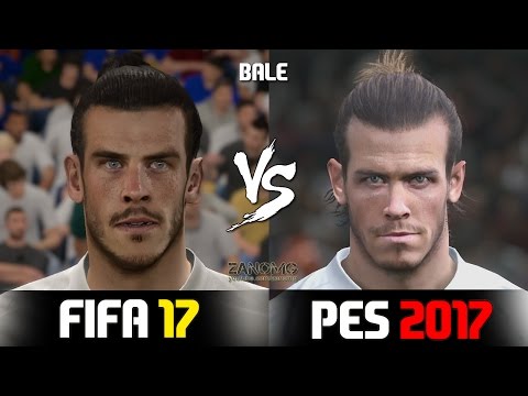 FIFA 17 vs PES 2017 Real Madrid Players Faces Comparison | HD