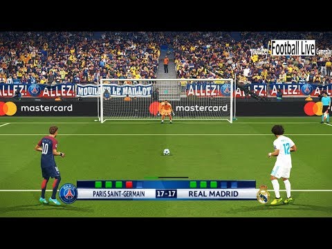 PES 2018 | PSG vs Real Madrid | UEFA Champions League (UCL) | Penalty Shootout