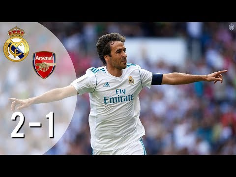 Real Madrid Legends vs Arsenal Legends 2-1 Highlights 03/06/2018