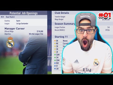 REAL MADRID OFFER ME THE JOB! – FIFA 18 Career Mode #01