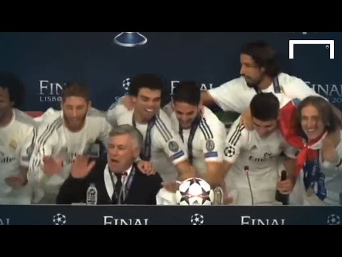 Real Madrid players troll Ancelotti after 2014 UCL win | Throwback Thursday