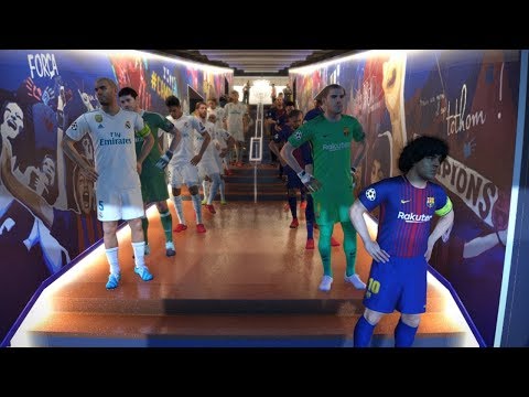 Barcelona All Stars vs Real Madrid All Stars I El Clasico I PES 2018 Full Match