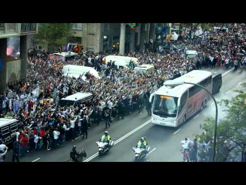 Real Madrid-Bayern Munich: llegada al Bernabéu / Real Madrid arrive at the Bernabeu