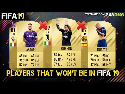 PLAYERS THAT WON’T BE IN FIFA 19!!