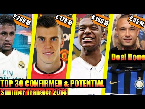 NEWS! 30 Confirmed Transfer Summer NEWS 2018 | ft. Neymar, Bale, Mbappe