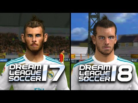 Dream League Soccer 17 vs Dream League Soccer 18 | Real Madrid | Face Comparison