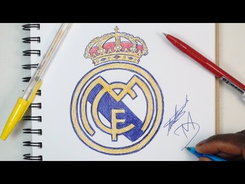 How To Draw The Real Madrid Logo – Using Ballpoint Pens