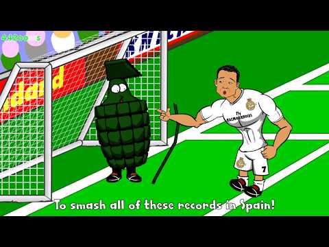 ??RONALDO FIVE GOALS??Real Madrid vs Granada 9-1 Cartoon Charlie Adam Goal vs Chelsea