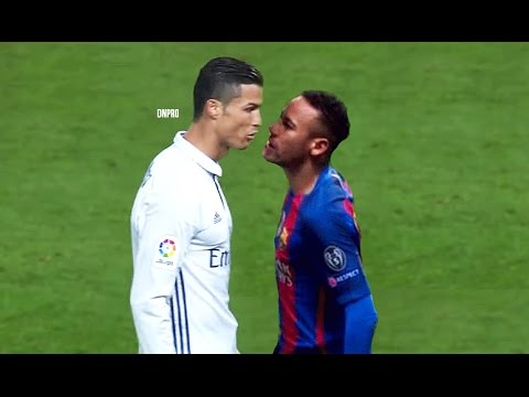 Cristiano Ronaldo Vs Neymar Jr: Ultimate Fights, Fouls, Red Cards, Angry Moments, El Clasico