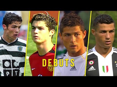 Cristiano Ronaldo Debuts for Sporting, Manchester United, Real Madrid, Juventus & Portugal