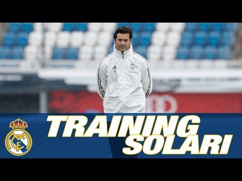 SANTIAGO SOLARI | First Real Madrid training session