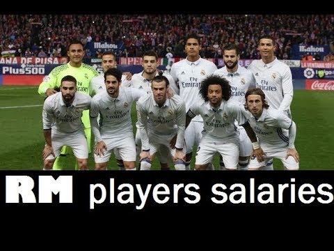 Real madrid player weekly salaries 2018