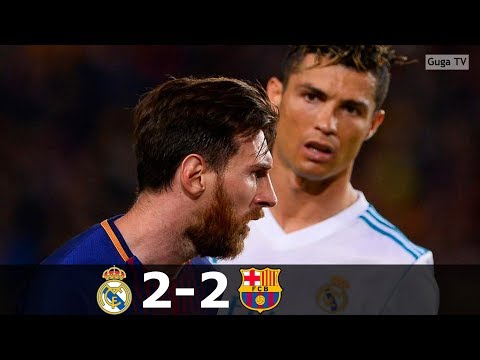 Barcelona vs Real Madrid 2-2 – La Liga 2017/2018 – Highlights (English Commentary) HD