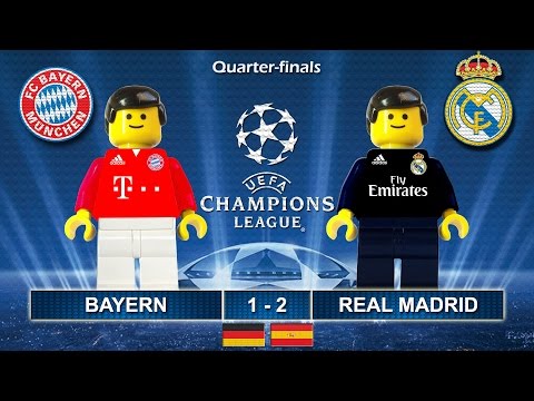 Bayern vs Real Madrid 1-2 • Champions League 2017 (12/04/2017) goals highlights Lego Football