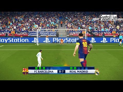 PES 2018 | Penalty Shootout | GIANT players Barcelona vs TINY players Real Madrid | Gameplay PC