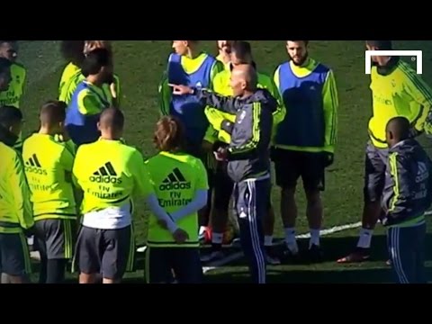 Zidane leads Real Madrid training for first time