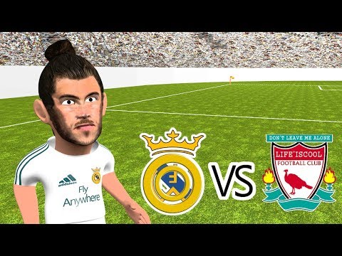 ⚽?Real Madrid vs Liverpool 3-1 Champions League Final 2018 ?(Cartoon Highlights)