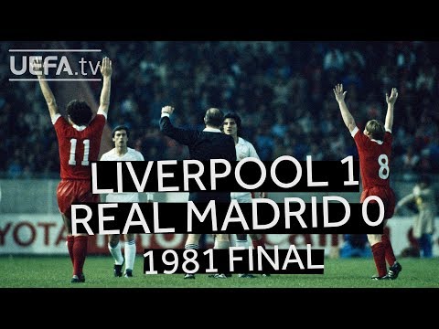KENNEDY, DALGLISH, SOUNESS: LIVERPOOL 1-0 REAL MADRID, 1981 EUROPEAN CUP FINAL
