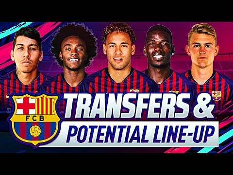 BARCELONA TRANSFER TARGETS & POTENTIAL LINEUPS 2019-2020 | w/ POGBA SALAH DE LIGT & NEYMAR JR.