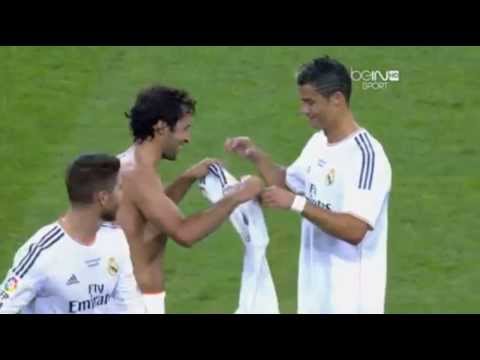 Raul Gonzales Give T shirt to Cristiano Ronaldo in Real Madrid 5 – 0 Al Sadd