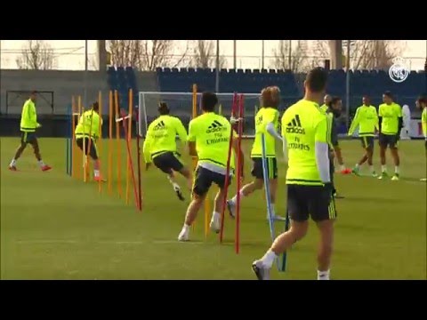 Real Madrid complete final training session before the Celta game