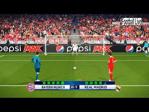 PES 2018 | Bayern Munich vs Real Madrid | UEFA Champions League (UCL) | Penalty Shootout