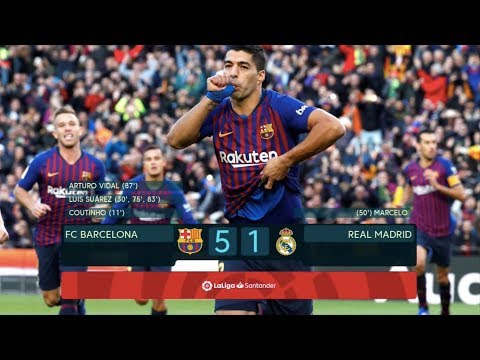 Barcelona vs Real Madrid [5-1], El Clasico 2018 – SUAREZ HAT-TRICK – MATCH REVIEW