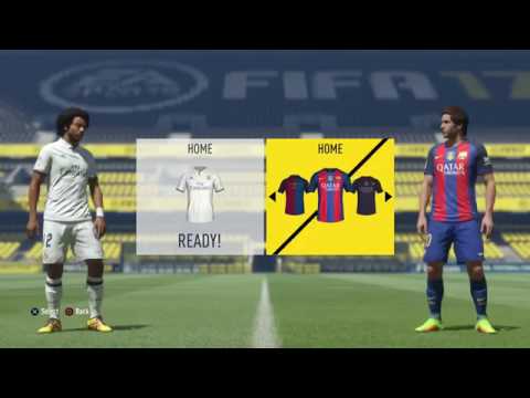 FIFA 17 Real Madrid vs Barcelona 0-2 Gameplay Full Match PS4 HD